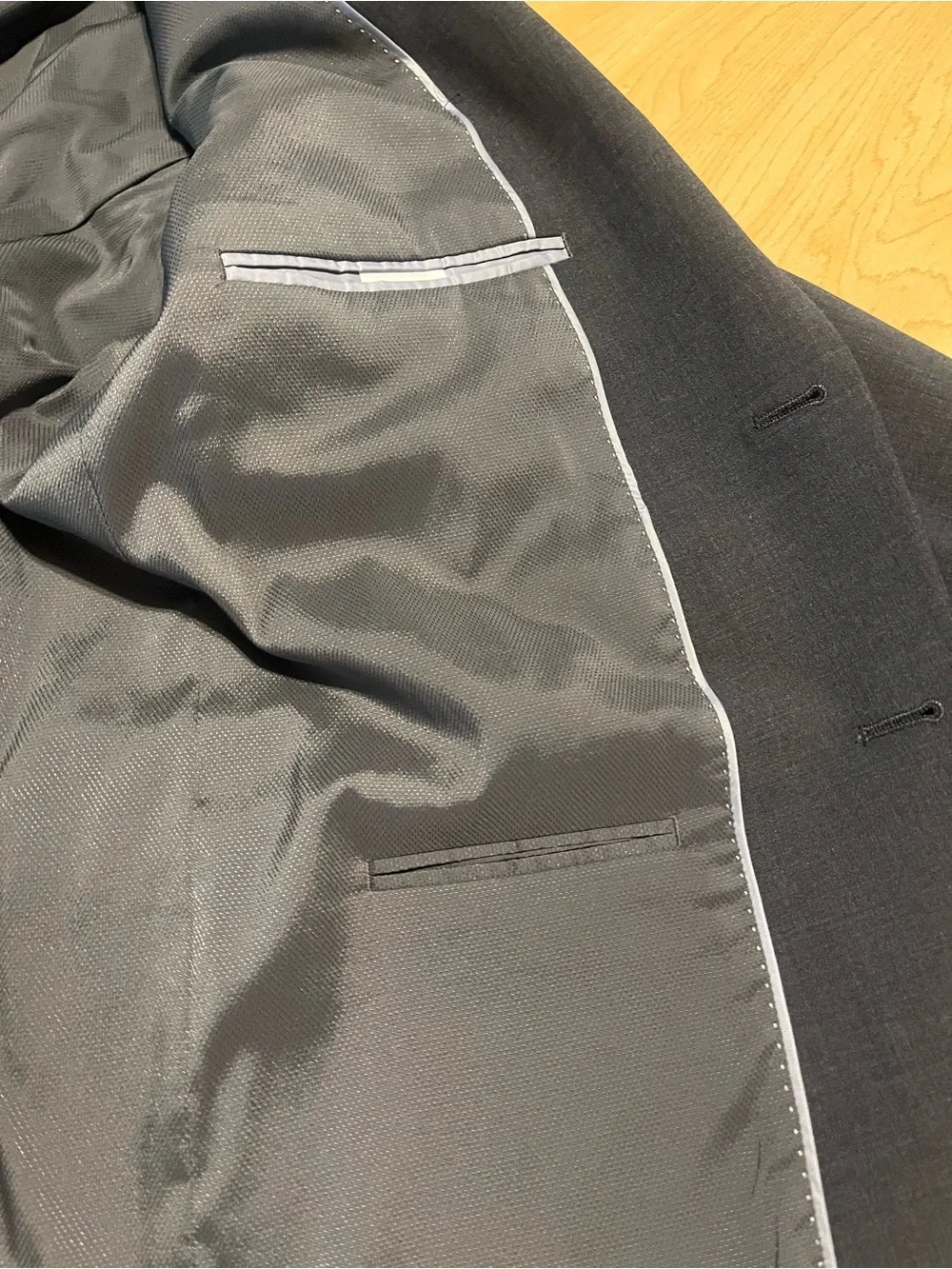 Bar III Men's Charcoal Gray Two-Button Sport Coat
